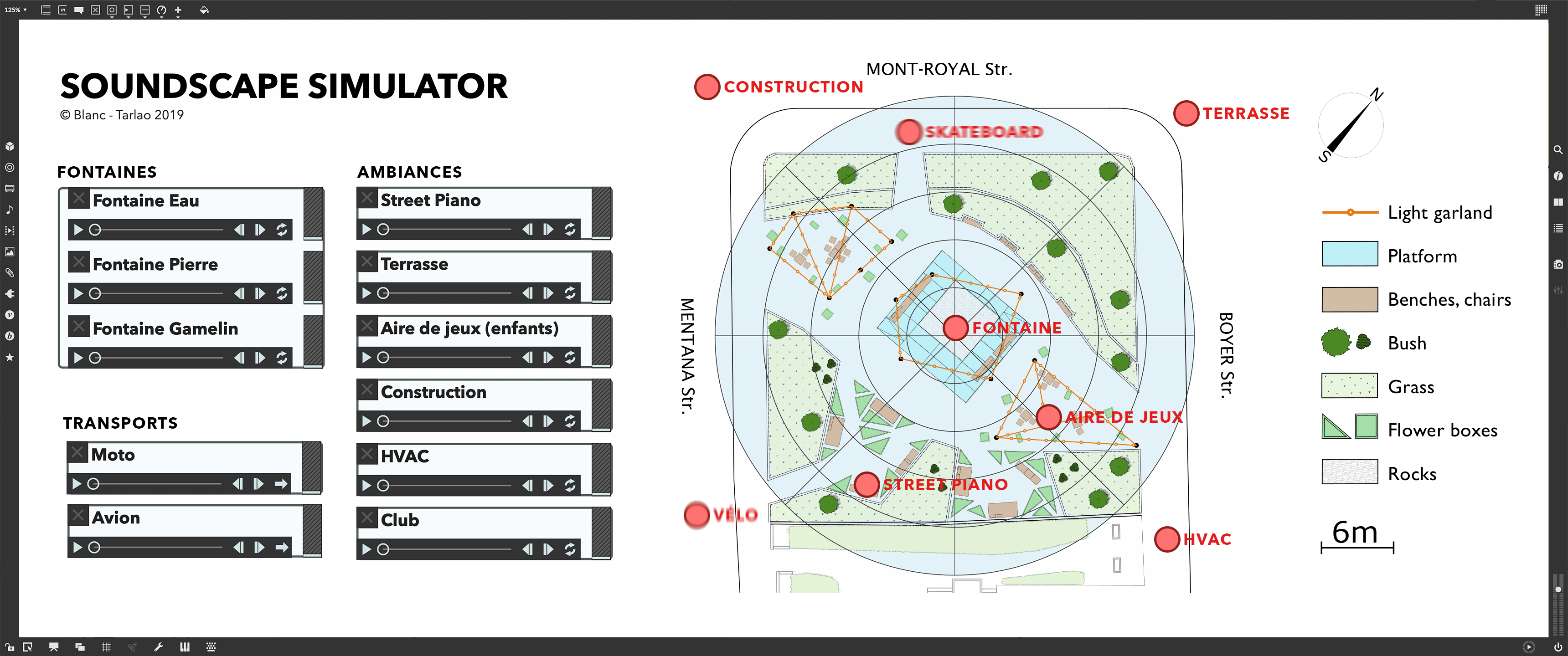 Soundscape simulator interface