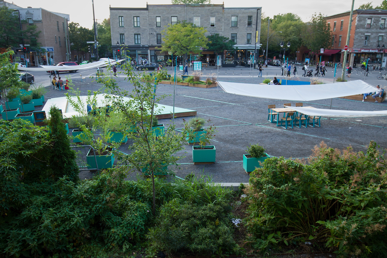 Fleurs-de-Macadam square in 2018.