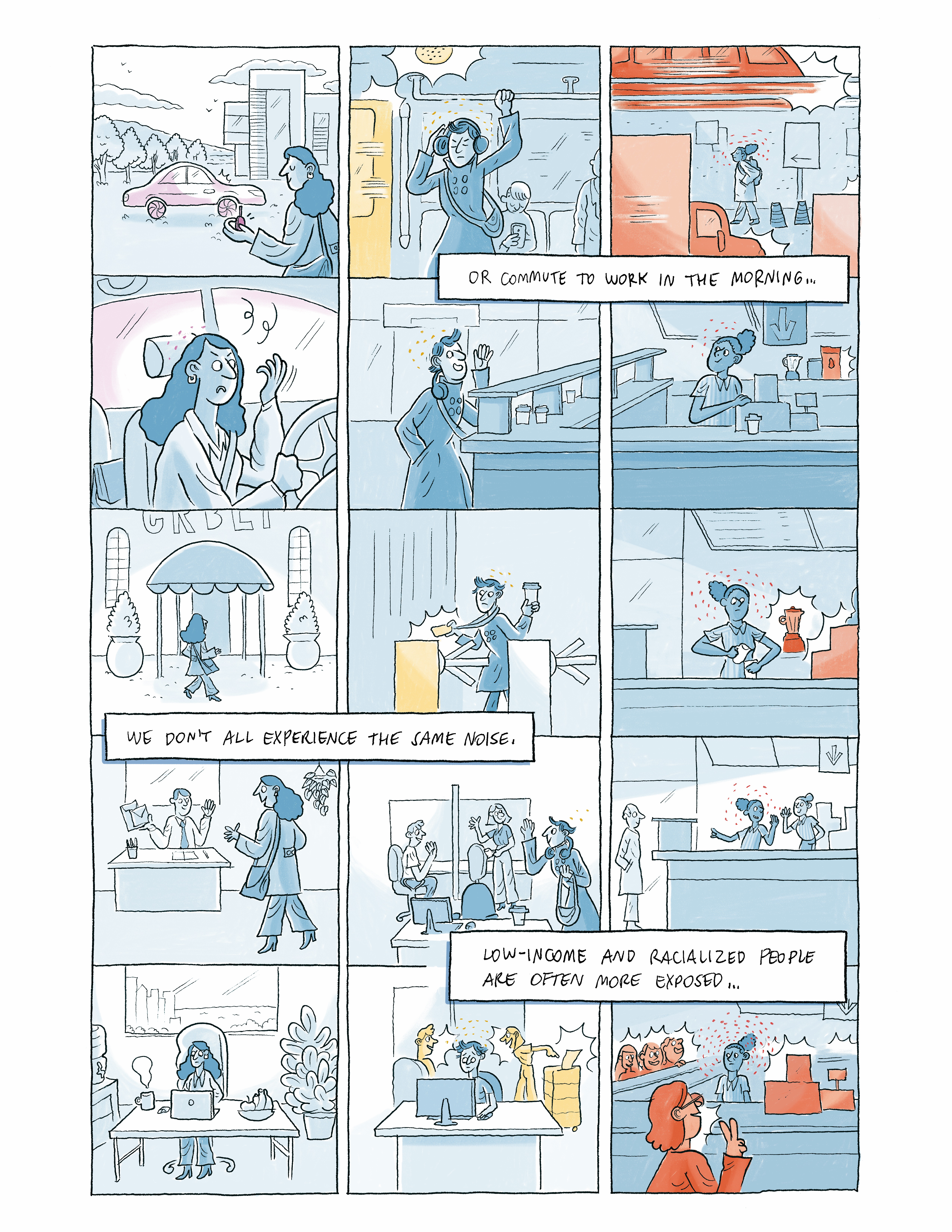Background noise that speaks volumes: Tales of sonic inequalities